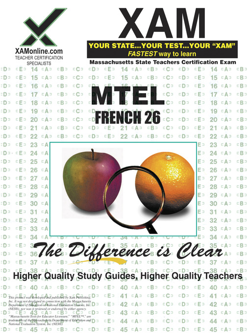 Title details for MTEL French Sample Test 26 by Sharon Wynne - Available